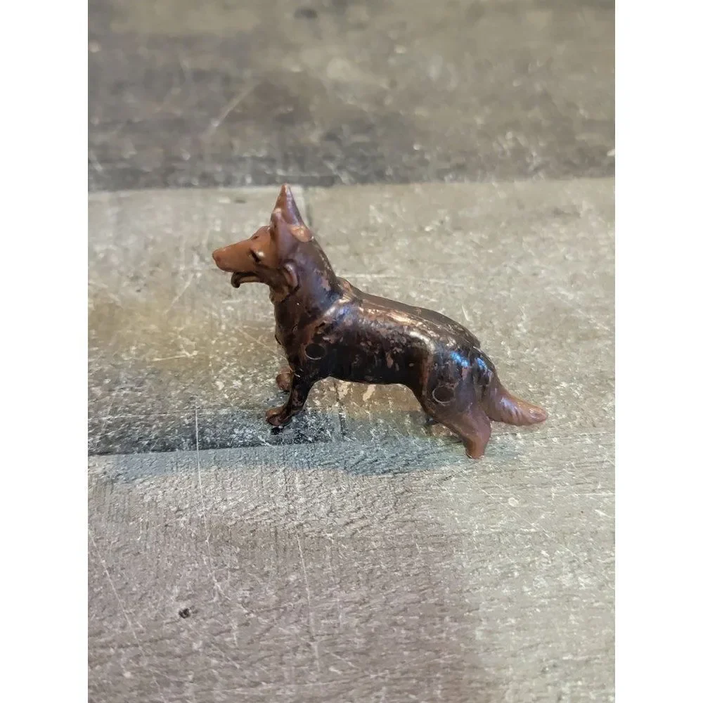 Brown German Shepherd dog as is‎ doll accessory toy figure